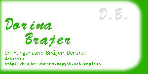 dorina brajer business card