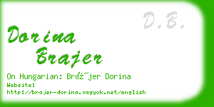 dorina brajer business card